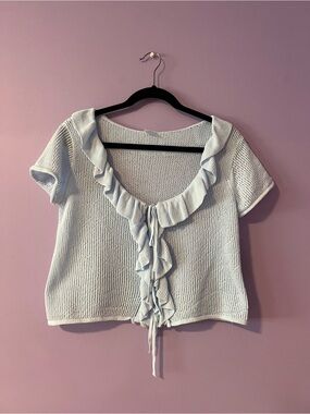 Wild Fable Women’s Ruffle Tie Cardigan